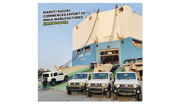 पांच-दरवाज़ों वाली मारुति जिम्नी का निर्यात भारत से हुआ शुरू