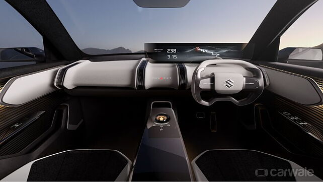 Maruti Suzuki eVX interior officially revealed at 2023 Japan Mobility Show