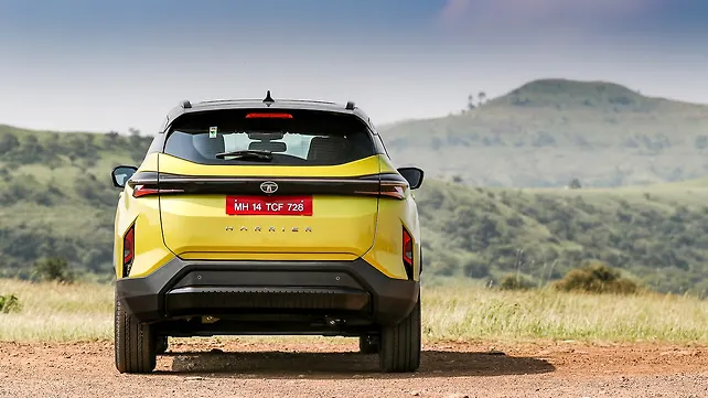 Tata Harrier Rear View Tata Harrier Rear View