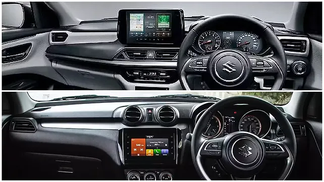 Maruti Suzuki Swift Interiors - New vs Old