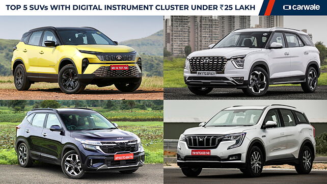 Top 5 SUVs with digital instrument cluster under Rs. 25 lakh