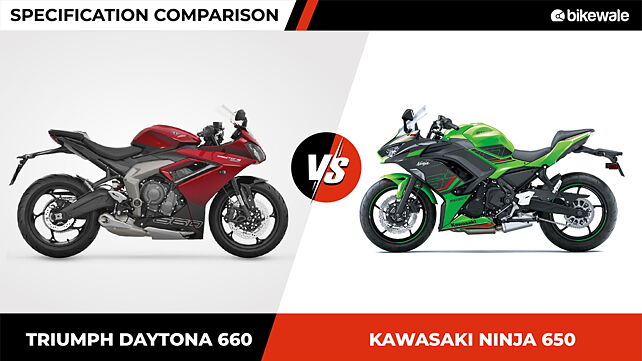 Triumph Daytona 660 vs Kawasaki Ninja 650 – Specification Comparison