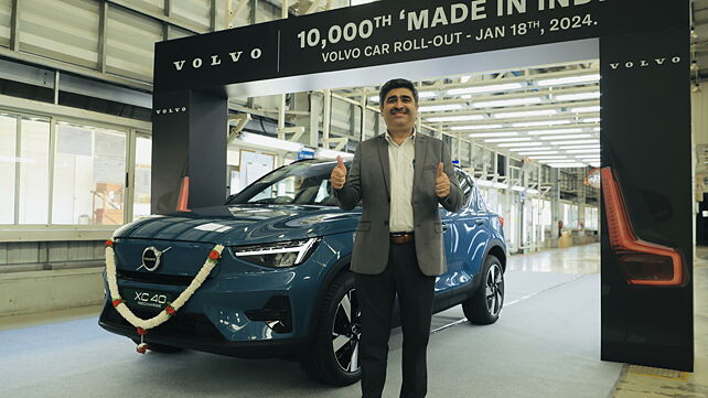 Volvo rolls out 10,000th Made-in-India car from Bangalore facility