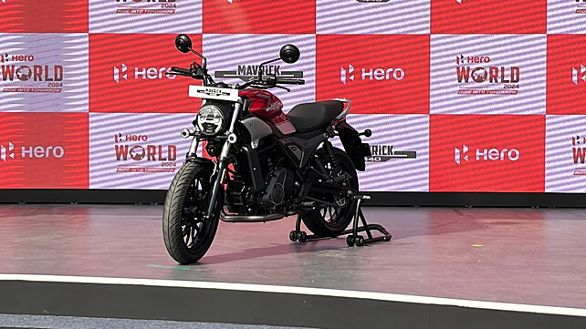 Hero Mavrick 440 Unveiled In India At Hero World 2024 BikeWale   Hero Mavrick 440 Left Front Three Quarter0 