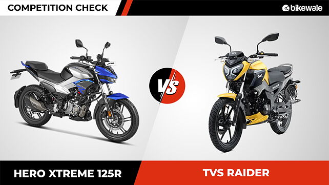 Hero Xtreme 125R vs TVS Raider 125 – Competition Check