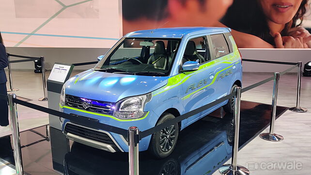 Maruti Suzuki Wagon R Flex Fuel showcased at Bharat Mobility Expo