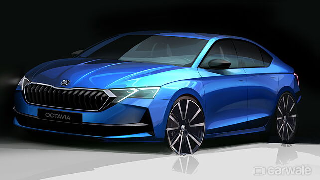 Skoda Octavia facelift teased in design sketches