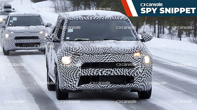Citroen C3X spotted testing in cold weather