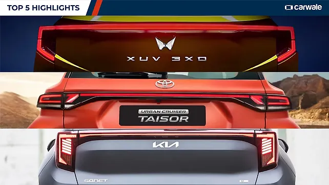 Top 5 highlights of the Mahindra 3XO, Toyota Taisor, and Kia Sonet Top 5 highlights of the Mahindra 3XO, Toyota Taisor, and Kia Sonet
