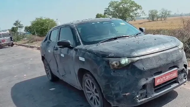 Maruti eVX spotted again; new features leaked Maruti eVX spotted again; new features leaked