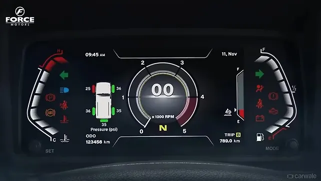 Force Motors Five-door Gurkha Instrument Cluster
