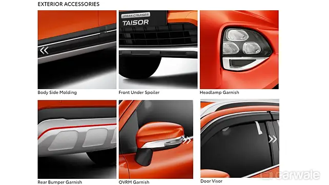 Toyota Urban Cruiser Taisor Top 5 accessories CarWale