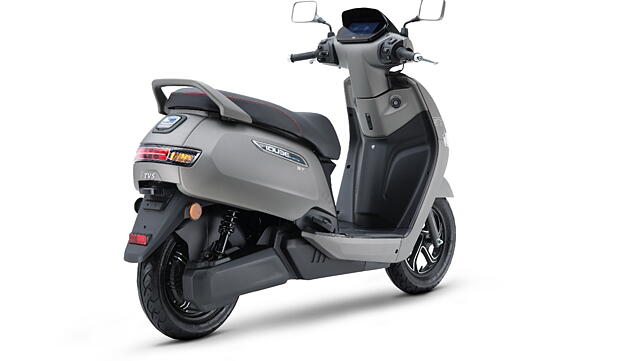 TVS iQube Right Rear Three Quarter