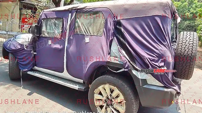 Production-ready Mahindra Thar 5-door spied; launch on 15 August Production-ready Mahindra Thar 5-door spied; launch on 15 August