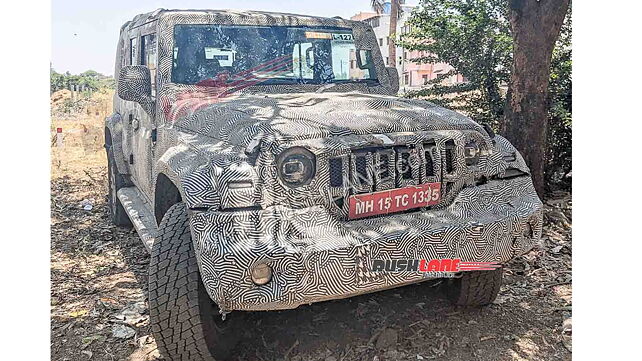 Mahindra Thar 5-door spied; second row details leaked