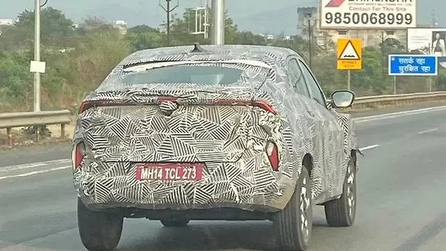 Tata Curvv taillights leaked in fresh spy shots Tata Curvv taillights leaked in fresh spy shots