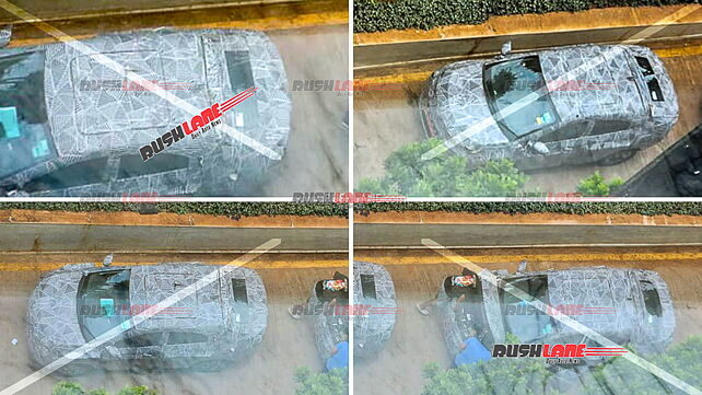 Tata Curvv spied again; panoramic sunroof confirmed