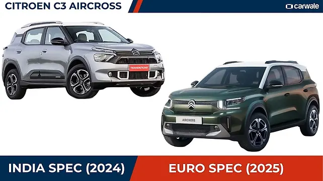 India-spec Citroen C3 Aircross vs Euro-spec C3 Aircross – Major Differences India-spec Citroen C3 Aircross vs Euro-spec C3 Aircross – Major Differences