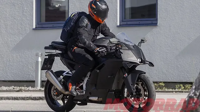 KTM 990 RC R spied testing in Europe