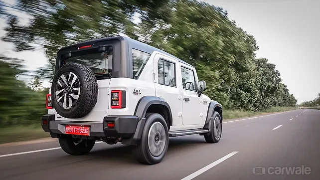 Mahindra Thar Roxx Right Rear Three Quarter Mahindra Thar Roxx Right Rear Three Quarter