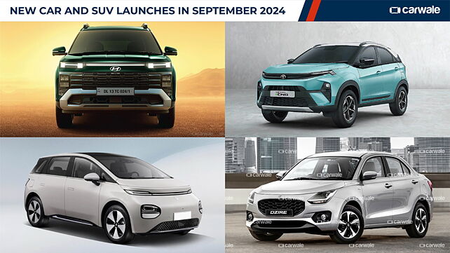 New car launches in India in September 2024