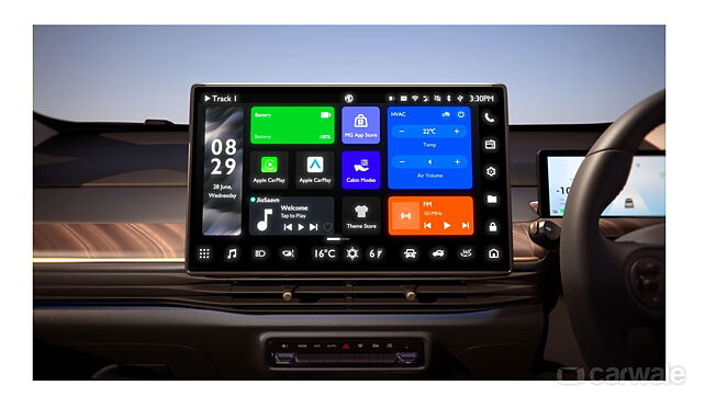 MG Windsor EV interior teaser reveals 15.6-inch touchscreen system