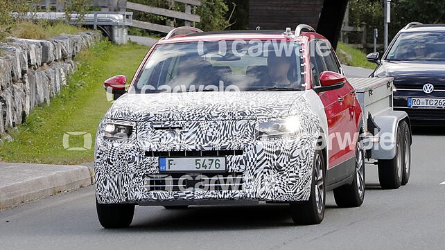 Exclusive! Skoda Kushaq facelift spied testing; to get ADAS!