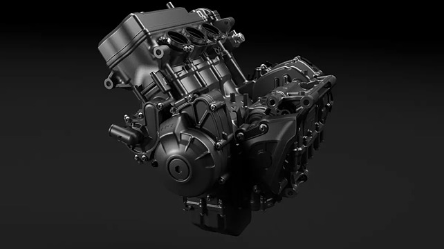 Yamaha MT-09 Engine From Left