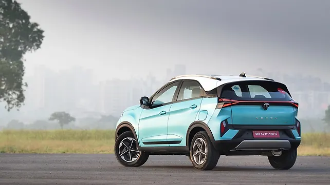 Tata Nexon Left Rear Three Quarter Tata Nexon Left Rear Three Quarter