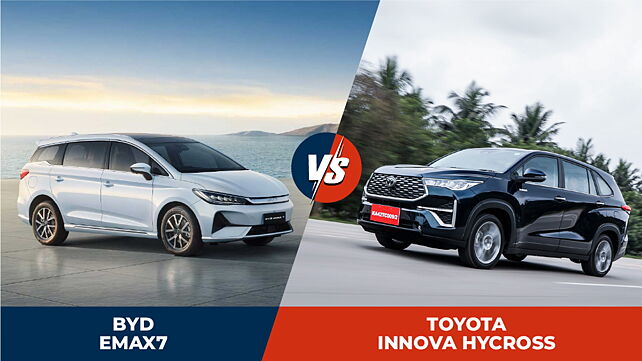 BYD eMax7 Vs Toyota Innova Hycross: Battle of the premium people carriers 