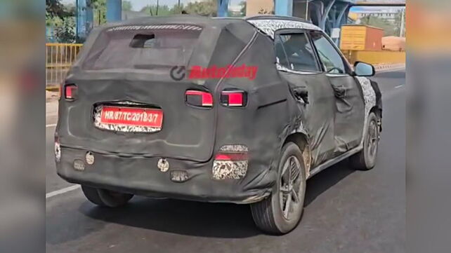 Production-spec Hyundai Creta EV spied again