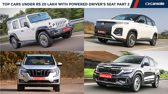 Top cars under Rs. 20 lakh with a powered driver seat –part 2