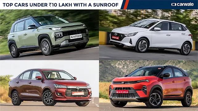 Top cars under Rs. 10 lakh with sunroof Top cars under Rs. 10 lakh with sunroof