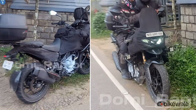 TVS 300cc adventure bike spied testing in India