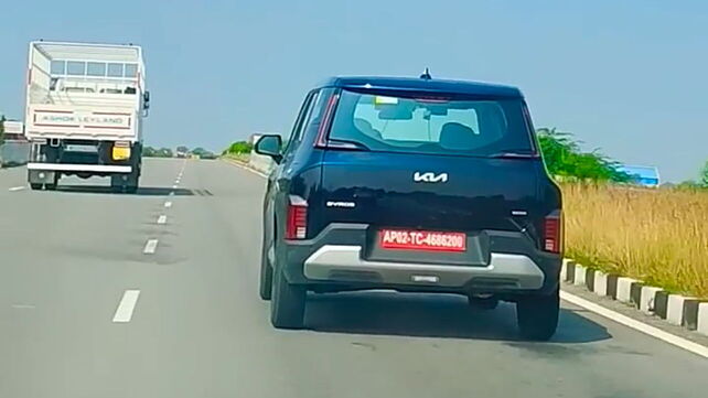 Kia Syros base variant spotted undisguised