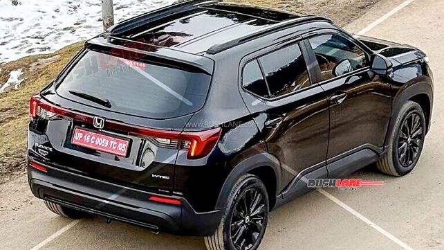 Honda Elevate Dark Edition spied 