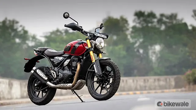 Triumph Scrambler 400 X Right Front Three Quarter