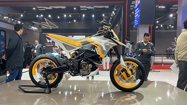 TVS RTS X Supermoto concept unveiled at Bharat Mobility Expo 2025