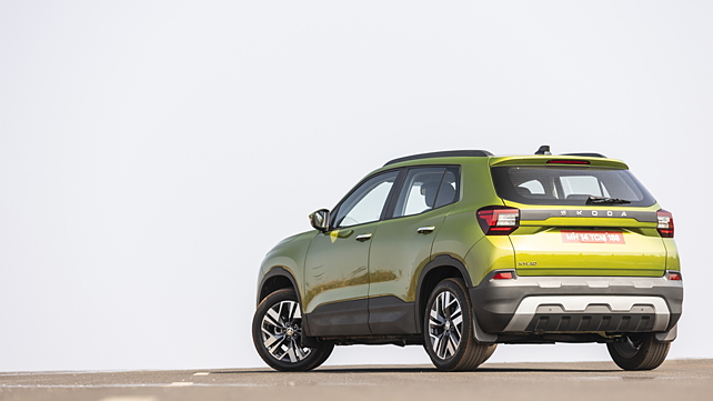 Skoda Kylaq Left Rear Three Quarter Skoda Kylaq Left Rear Three Quarter