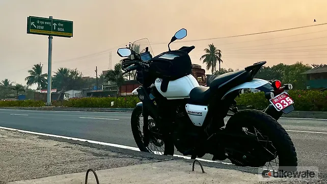 Yezdi Adventure Left Rear Three Quarter Yezdi Adventure Left Rear Three Quarter