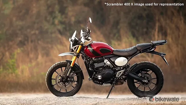 Triumph Scrambler 400 XC Left Side View Triumph Scrambler 400 XC Left Side View