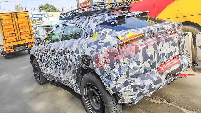 Mahindra BE 6 Rall-E Test Mule Spied: Steel Wheels, More Aggressive ...