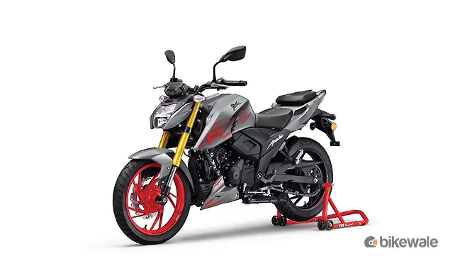TVS Apache RTR 200 4V Left Front Three Quarter TVS Apache RTR 200 4V Left Front Three Quarter