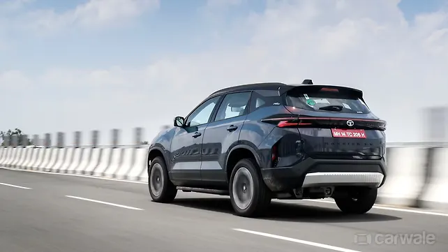 Tata Harrier EV Left Rear Three Quarter Tata Harrier EV Left Rear Three Quarter