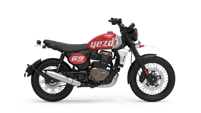Yezdi Scrambler Right Side View