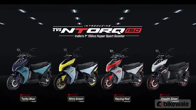 TVS Ntorq 150 Available in 4 Colours