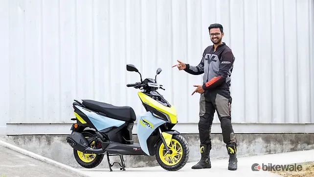 TVS Ntorq 150 Right Front Three Quarter