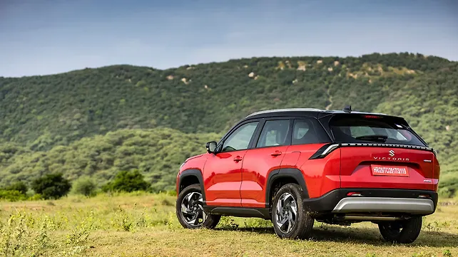 Maruti Suzuki Victoris Left Rear Three Quarter Maruti Suzuki Victoris Left Rear Three Quarter