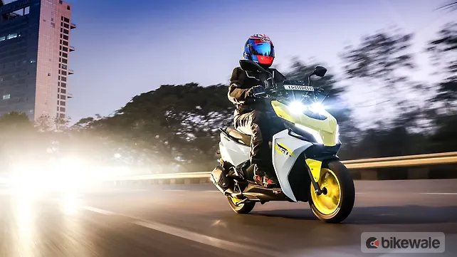 TVS Ntorq 150 Right Front Three Quarter