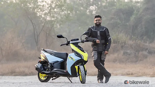 TVS Ntorq 150 Right Front Three Quarter